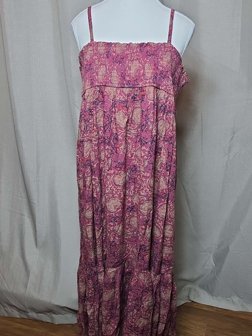 Natural Life Boho Smocked Maxi Sundress